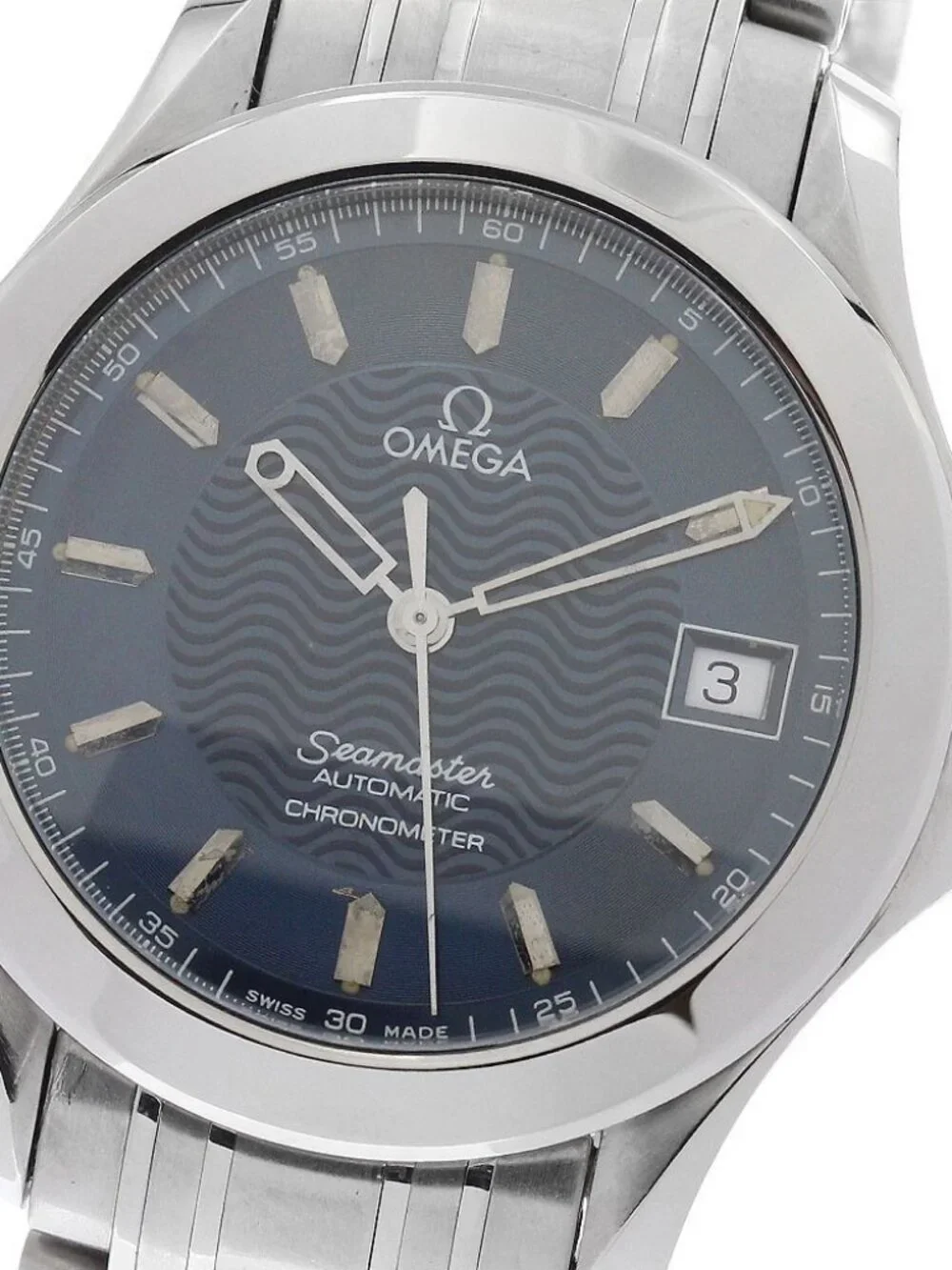 OMEGA Seamaster120 2501.81 Chronometer Navy Dial Automatic Men's Watch_935859